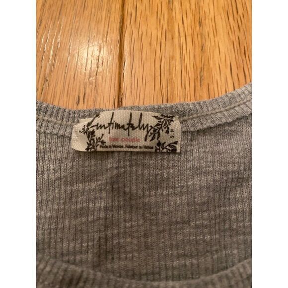 Intimately Free People, women's grey racerback tank top size small - Picture 3 of 6